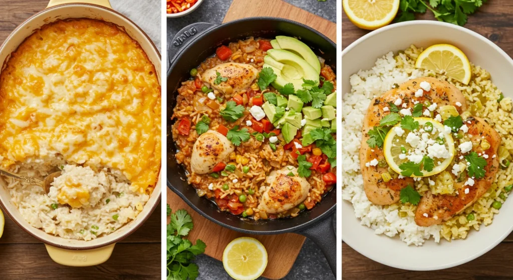 chicken cheese and rice