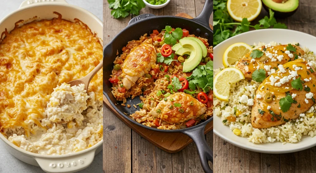 chicken cheese and rice